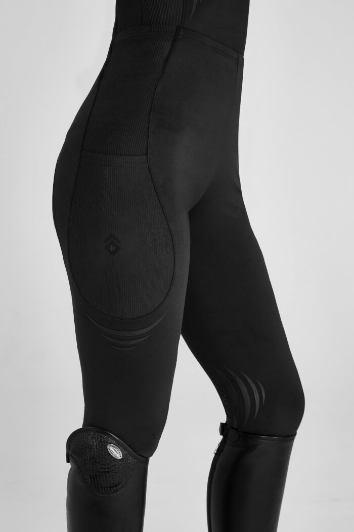 Black Define Leggings Knee Grip