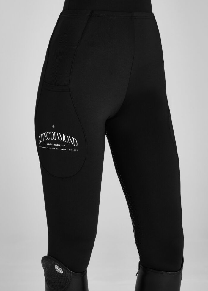 Black EQ Club Leggings Full Seat