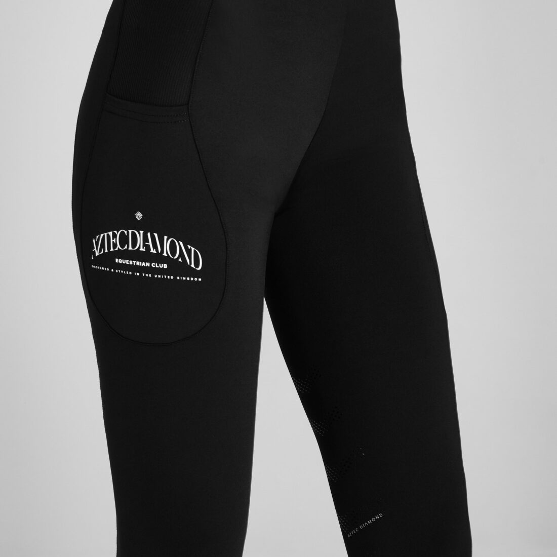 Black EQ Club Leggings Knee Grip