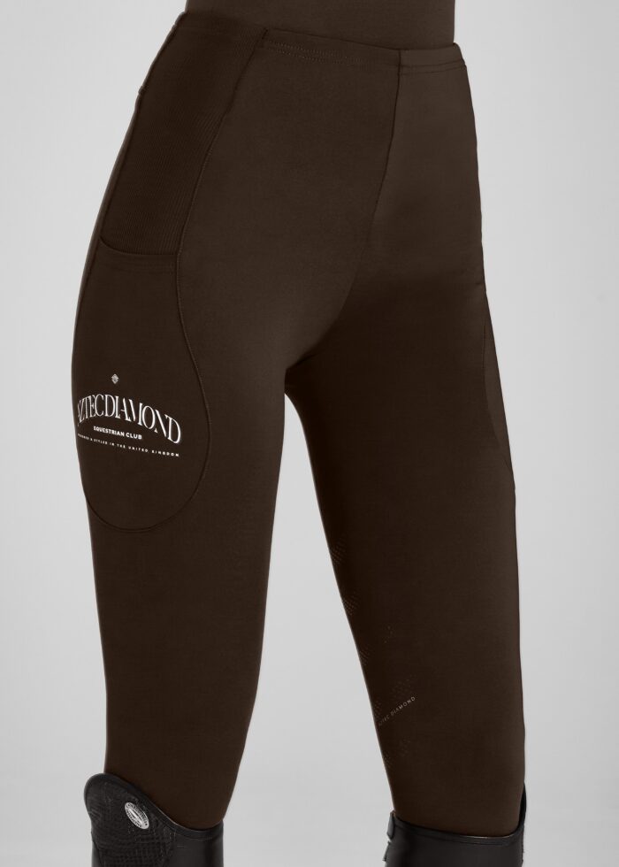 Mocha EQ Club Leggings Knee Grip