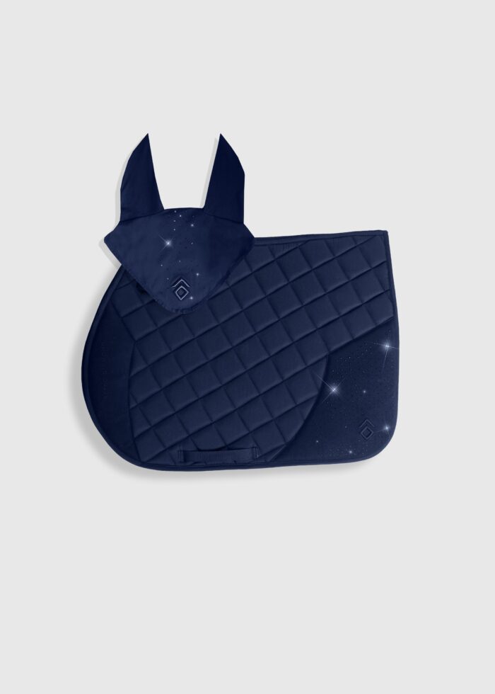 Navy Crystal Jump Saddle Cloth Set