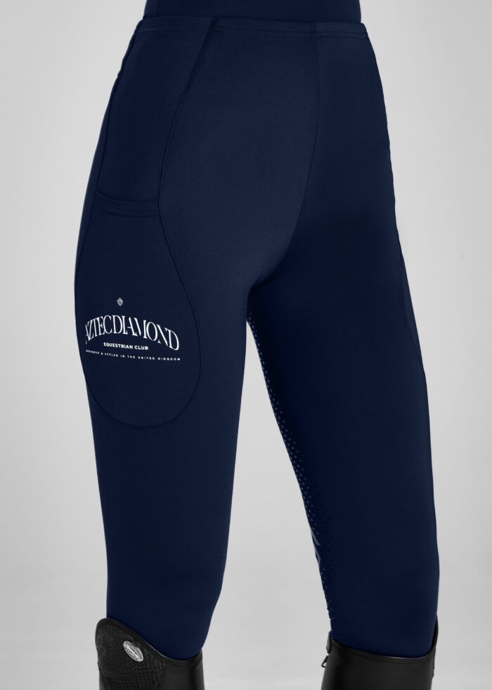 Navy EQ Club Leggings Full Seat