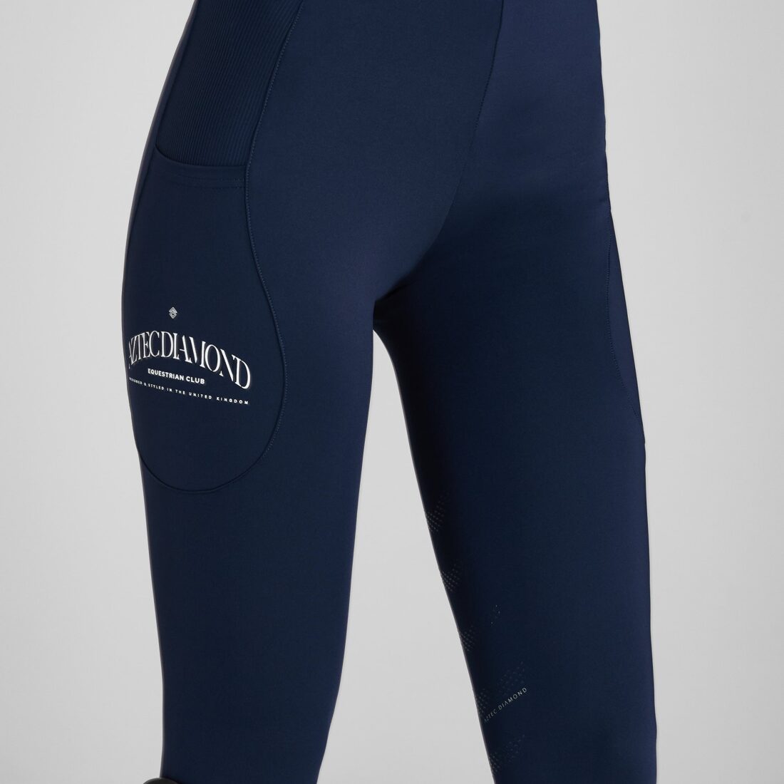Navy EQ Club Leggings Knee Grip
