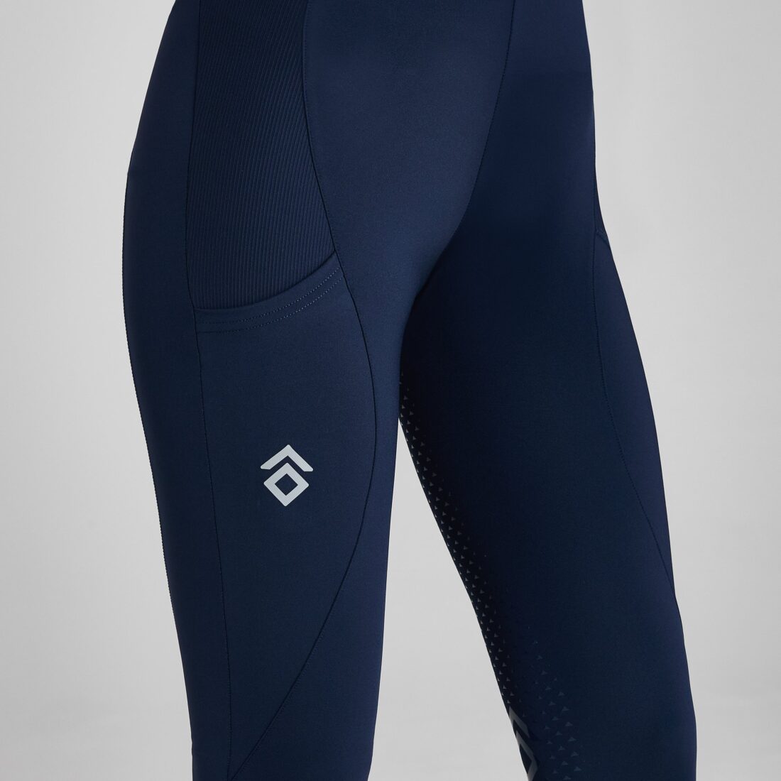 Navy/silver Contrast Leggings Full Seat