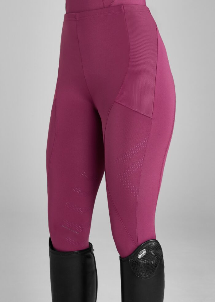 Raspberry Core Leggings Knee Grip