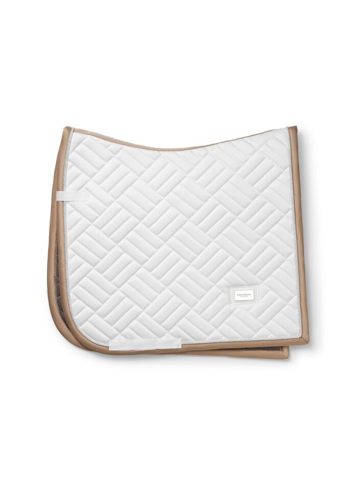 Dressage Saddle Pad Modern White Sand
