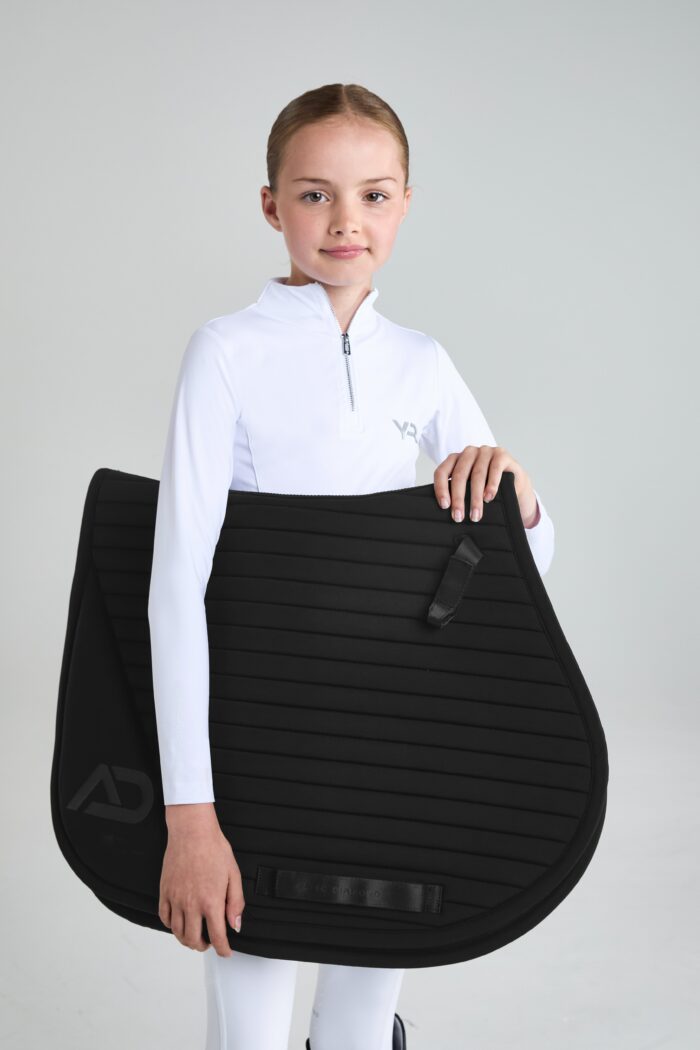 Black Panel Saddle Cloth