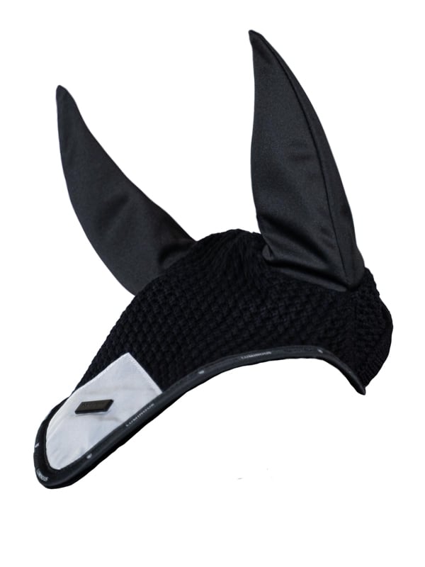 Reflective Ear Bonnet Luminous Black