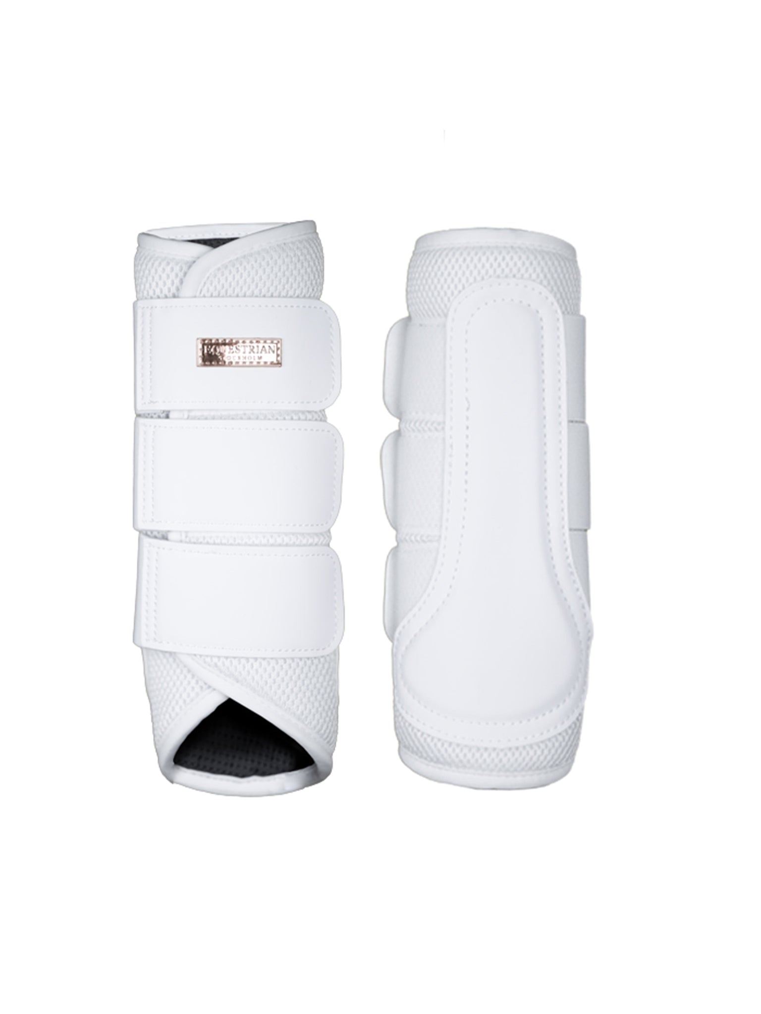 Mesh Brushing Boots White Gold